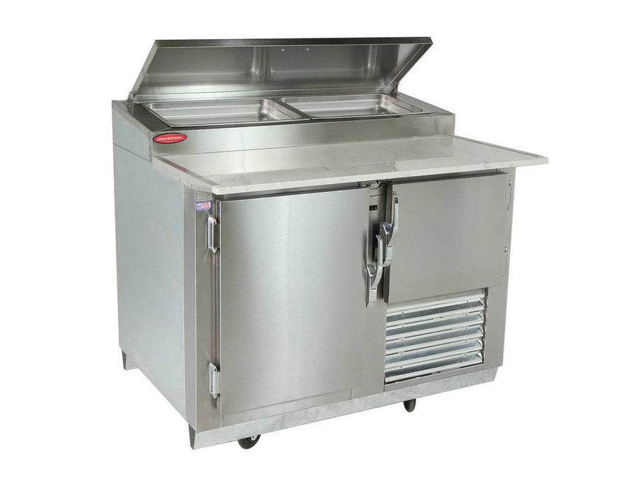 Universal Coolers SC-48-PPT 48" Pizza Prep Table, Stainless Steel - Top Restaurant Supplies