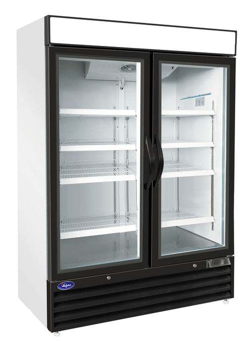 Valpro VP2F-48HC Two Swing Glass Door 48 cu. ft. Freezer - Top Restaurant Supplies