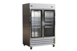 Valpro VP2FG-HC 49 cu. ft. Double Glass Door Freezer - Top Restaurant Supplies