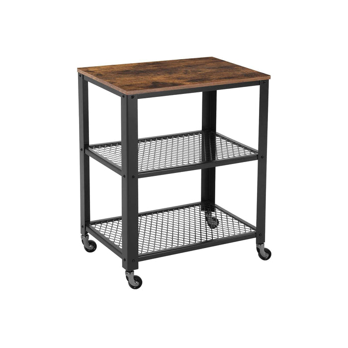 VASAGLE Rustic Kitchen Serving Cart - Top Restaurant Supplies