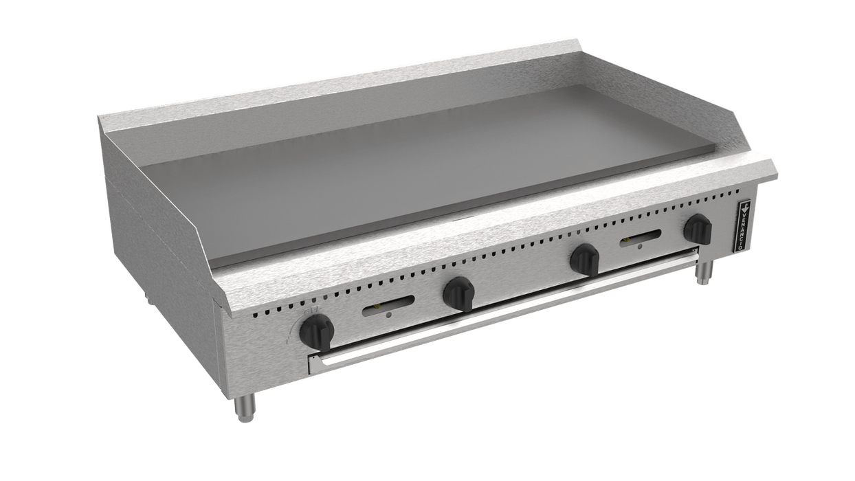 Venancio PGM48G-CT 48" Manual Countertop Griddle with 4 Burners, Prime Series - Top Restaurant Supplies