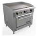 Venancio R36ST-36G 36" Elite Combo Range with 3 Manual Griddle on right, 1 Oven, Restaurant Series - Top Restaurant Supplies