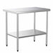 Prepline PWTG-3036 -  Stainless Steel Worktable with Undershelf 30"D x 36"L - Top Restaurant Supplies