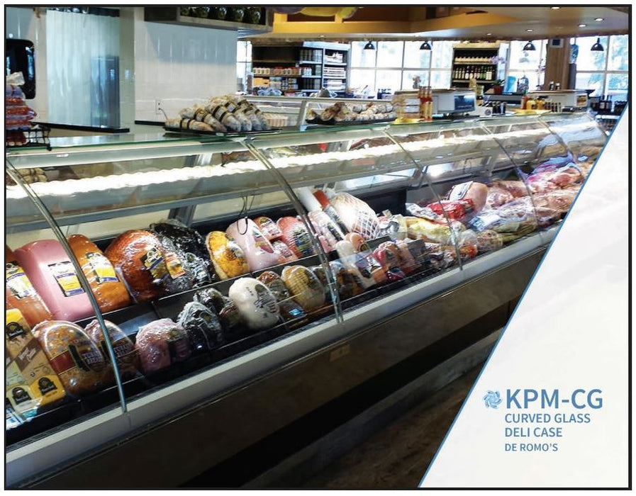 Hydra Kool KPM-CG-80-S Deli Products and Packaged Meat Curved Glass Deli Case - Top Restaurant Supplies
