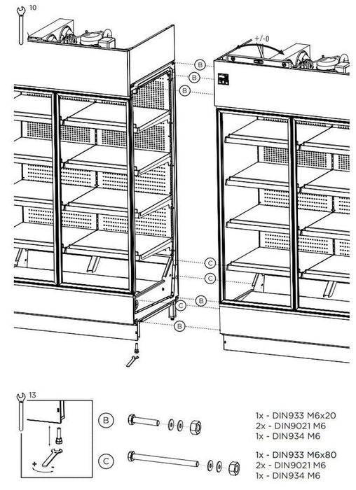 Hydra Kool KGV-MR-3-S High Volume Grab-N-Go Case Self Contained - Top Restaurant Supplies