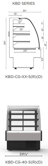 Hydra Kool KBD-CG-40-D Curved Glass Bakery Deli Case - Top Restaurant Supplies