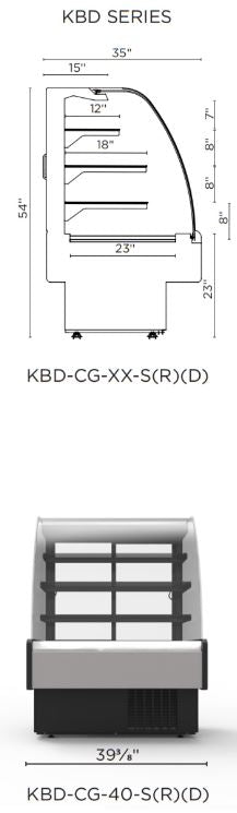 Hydra Kool KBD-CG-40-D Curved Glass Bakery Deli Case - Top Restaurant Supplies