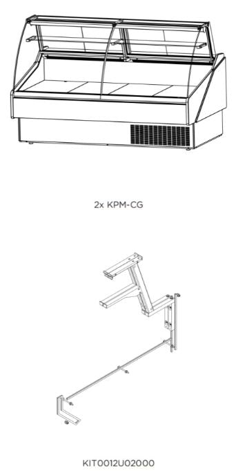 Hydra Kool KPM-FG-60-S Deli Products and Packaged Meat Flat Glass Deli Case - Top Restaurant Supplies