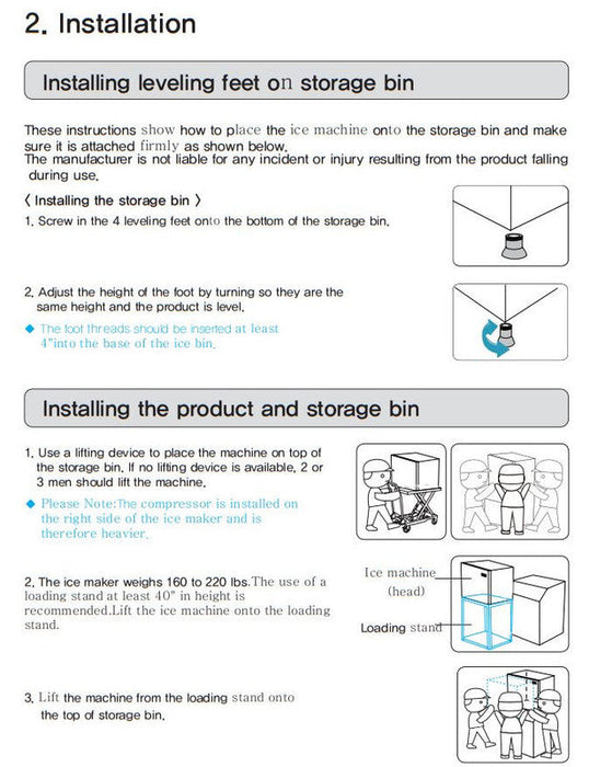 Kool-It KCM-450-AH Modular Ice Maker, 446 Lbs. Per Day, Half Cube Style Ice - Top Restaurant Supplies