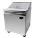 SABA SPS-27-8 27" One Door Sandwich Prep Table with Pans Stainless Steel - Top Restaurant Supplies