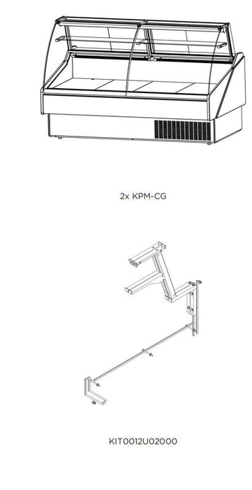 Hydra Kool KPM-OF-80-S Open Front Deli Case - Top Restaurant Supplies