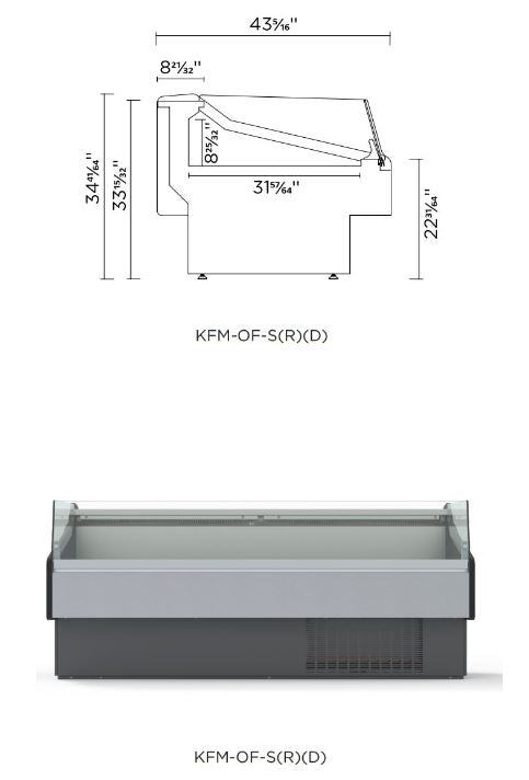 Hydra-Kool KFM-OF-120-S Fresh Meat Open Front Deli Case - Top Restaurant Supplies