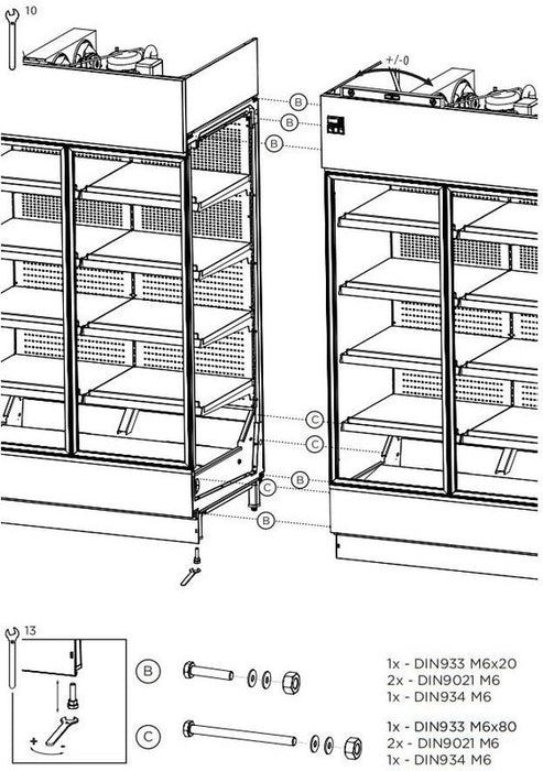 Hydra-Kool KGV-MD-3-R High Volume Grab-N-Go for Remote Condensing Unit - Top Restaurant Supplies