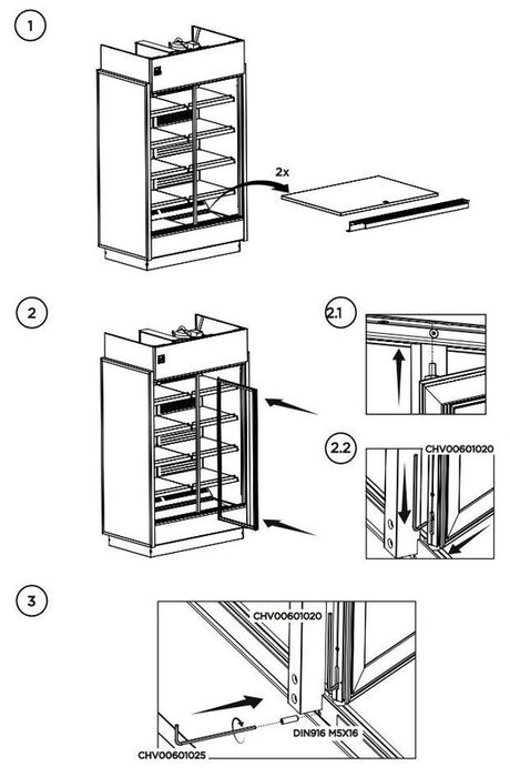 Hydra-Kool KGV-MO-3-R High Volume Grab and Go - Top Restaurant Supplies