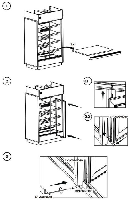 Hydra Kool KGV-MR-2-S High Volume Grab-N-Go Case Self Contained - Top Restaurant Supplies