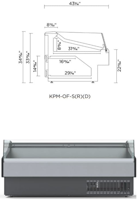 Hydra Kool KPM-OF-100-S Open Front Deli Case - Top Restaurant Supplies