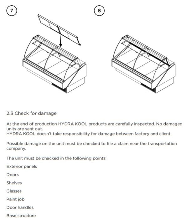 Hydra Kool KPM-CG-100-S Deli Products and Packaged Meat Curved Glass Deli Case - Top Restaurant Supplies