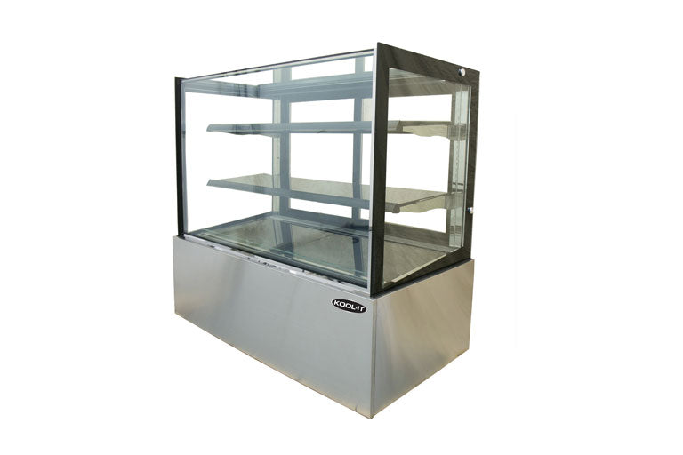 Kool-It KBF-72 Flat Glass Display Case, 70.8" Wide, 21.5 Cu. Ft. - Top Restaurant Supplies