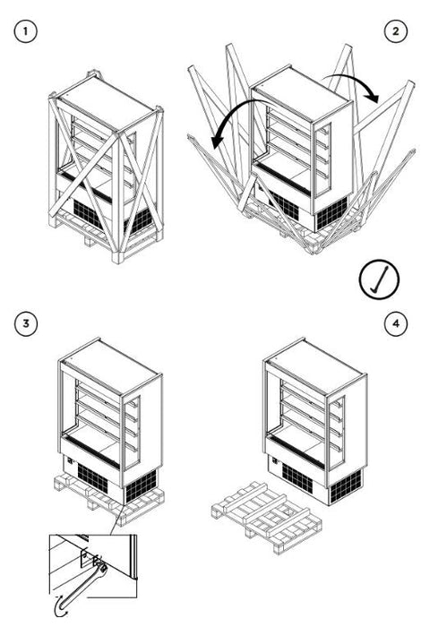 Hydra-Kool KGH-OF-80-S KGH-OF Grab-N-Go High Profile Case - Top Restaurant Supplies