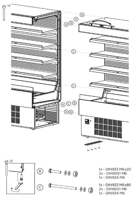 Hydra-Kool KGH-OF-80-S KGH-OF Grab-N-Go High Profile Case - Top Restaurant Supplies