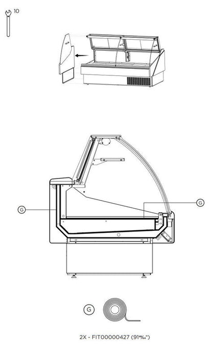 Hydra-Kool KFM-SC-60-S KFM-SC Seafood Case - Top Restaurant Supplies