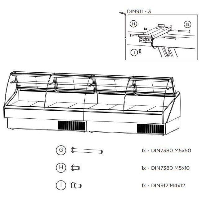 Hydra-Kool KFM-FG-60-S Fresh Meat Flat Glass Deli Case - Top Restaurant Supplies