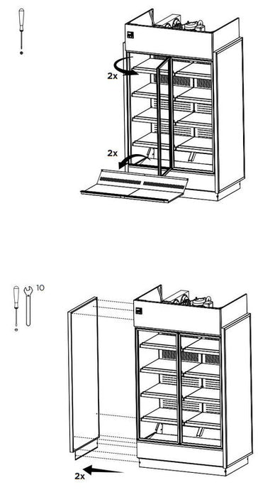 Hydra Kool KGV-MR-3-S High Volume Grab-N-Go Case Self Contained - Top Restaurant Supplies