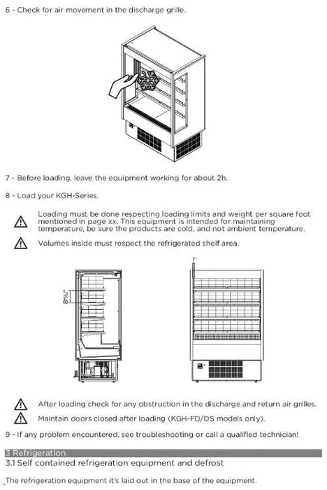 Hydra-Kool KGH-OF-50-S KGH-OF Grab-N-Go High Profile Case - Top Restaurant Supplies