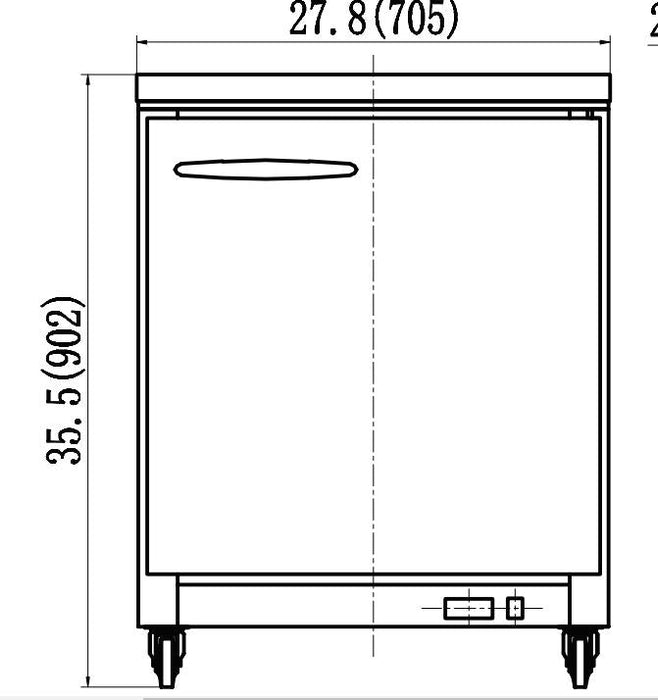 IKON IUC28F Undercounter Freezer, 27.8" Wide, 5.4 Cu. Ft. - Top Restaurant Supplies