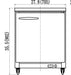 IKON IUC28F Undercounter Freezer, 27.8" Wide, 5.4 Cu. Ft. - Top Restaurant Supplies