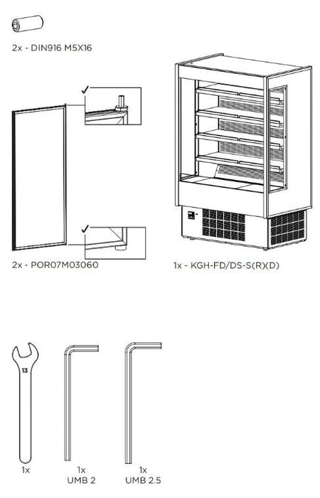 Hydra-Kool KGH-OF-60-S KGH-OF Grab-N-Go High Profile Case - Top Restaurant Supplies