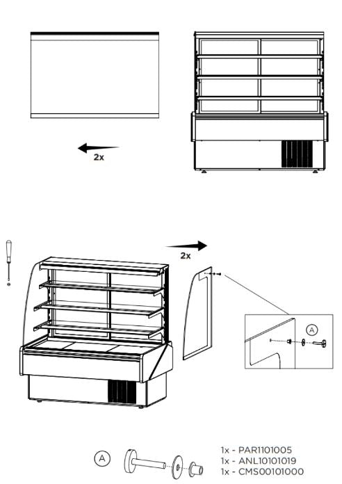 Hydra Kool KBD-CG-60-S Curved Glass Bakery Deli Case - Top Restaurant Supplies