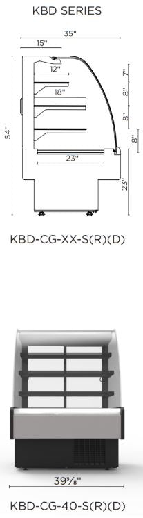 Hydra Kool KBD-CG-40-S Curved Glass Bakery Deli Case - Top Restaurant Supplies