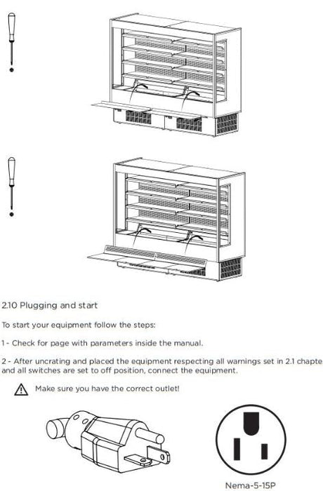 Hydra-Kool KGH-OF-60-S KGH-OF Grab-N-Go High Profile Case - Top Restaurant Supplies