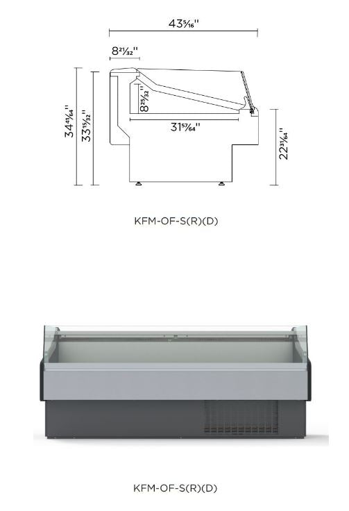 Hydra-Kool KFM-OF-40-S Fresh Meat Open Front Deli Case - Top Restaurant Supplies