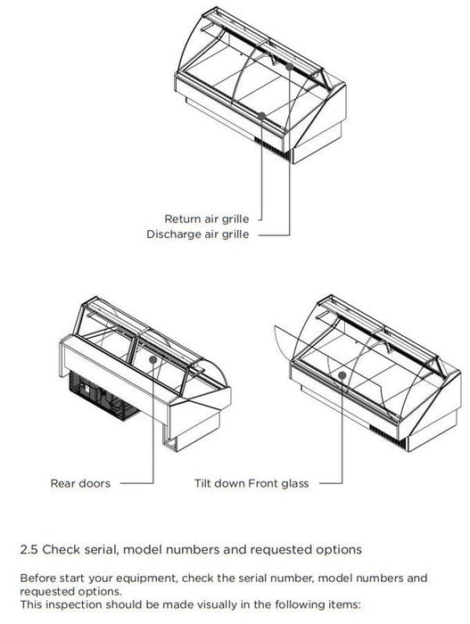 Hydra-Kool KFM-CG-80-S Fresh Meat Curved Glass Deli Case - Top Restaurant Supplies