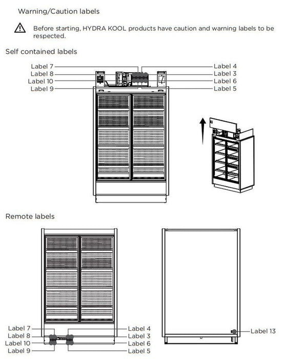 Hydra-Kool KGV-MD-3-R High Volume Grab-N-Go for Remote Condensing Unit - Top Restaurant Supplies