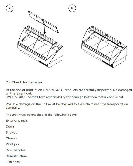 Hydra-Kool KFM-CG-120-S Fresh Meat Curved Glass Deli Case - Top Restaurant Supplies