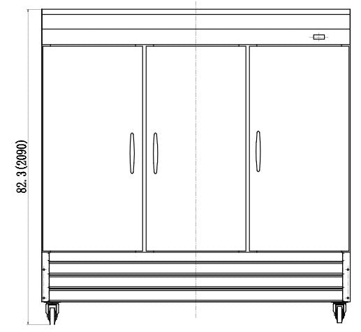 IKON IB54FG Double Glass Door Bottom Mount Freezer, 53.9" Wide, 43.9 Cu. Ft. - Top Restaurant Supplies