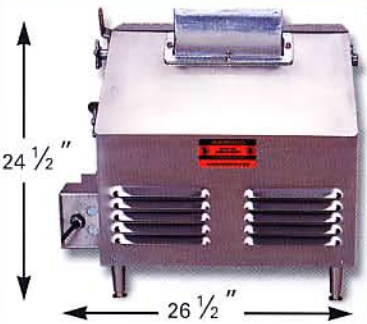 Ampto MRS-20 Bench Dough Roller Double Pass 3 Rollers - Top Restaurant Supplies