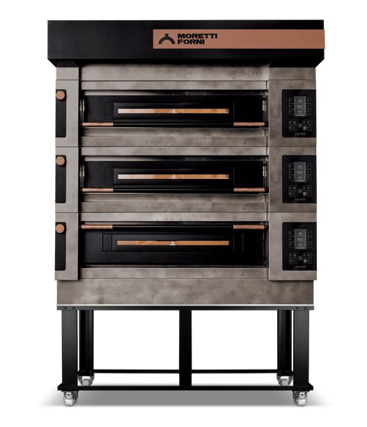 AMPTO S105E ICON - Serie S modular Electric Pizza oven 37-1/2"x49-3/4"x6-1/4" (Chamber) - Top Restaurant Supplies