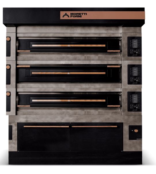 AMPTO S120E ICON - Serie S modular Electric Pizza oven 48-3/4"x28-3/4"x6-1/4" (Chamber) - Top Restaurant Supplies