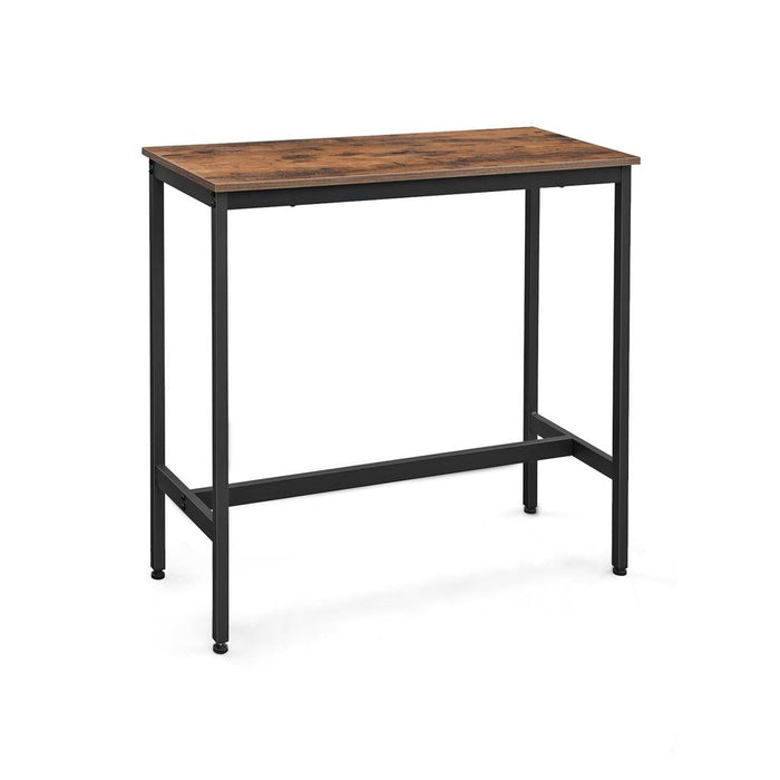 VASAGLE Rustic Brown Industrial 4 People Pub Bar Table - Top Restaurant Supplies