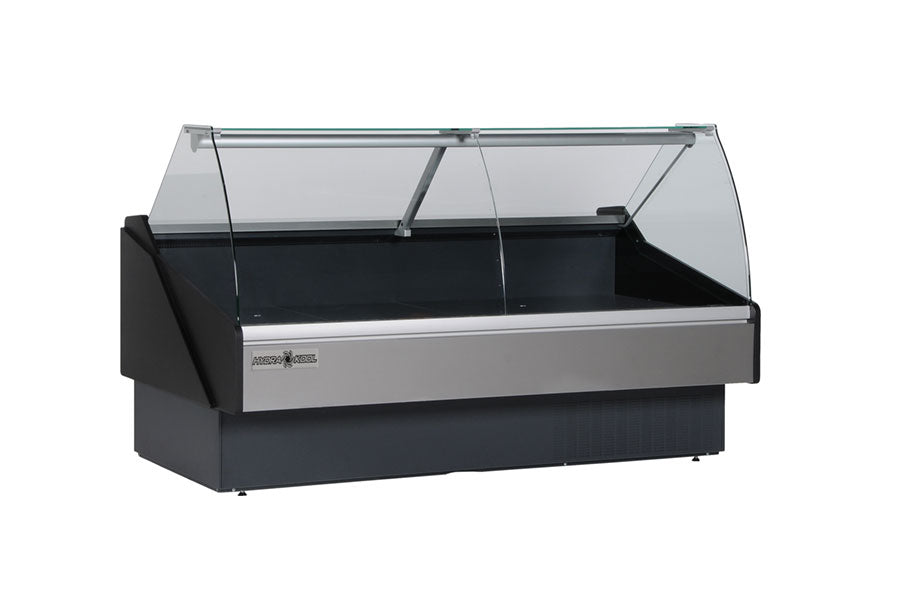 Hydra-Kool KFM-CG-60-S Fresh Meat Curved Glass Deli Case - Top Restaurant Supplies