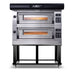 Moretti Forni AMALFI B2 X Electric Pizza Oven Amalfi  38'' x 29'' x 7'' (Chamber)  208/240/60/3 - 2 Decks with tray guide base - Top Restaurant Supplies