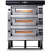 Moretti Forni AMALFI B3 X Electric Pizza Oven Amalfi  38'' x 29'' x 7'' (Chamber)  208/240/60/3 - 3 Decks with tray guide base - Top Restaurant Supplies