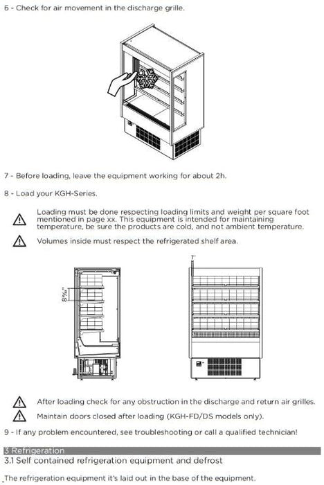 Hydra-Kool KGH-OF-80-S KGH-OF Grab-N-Go High Profile Case - Top Restaurant Supplies