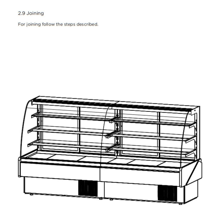 Hydra Kool KBD-CG-80-D Curved Glass Bakery Deli Case - Top Restaurant Supplies