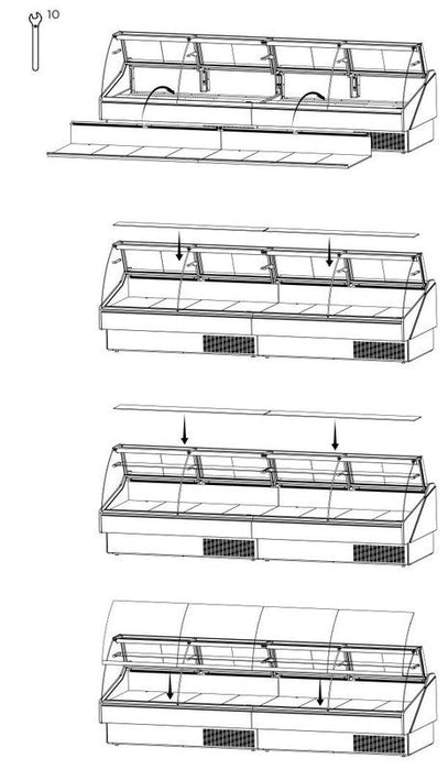 Hydra-Kool KFM-SC-80-S KFM-SC Seafood Case - Top Restaurant Supplies