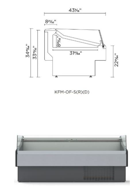 Hydra-Kool KFM-OF-100-S Fresh Meat Open Front Deli Case - Top Restaurant Supplies